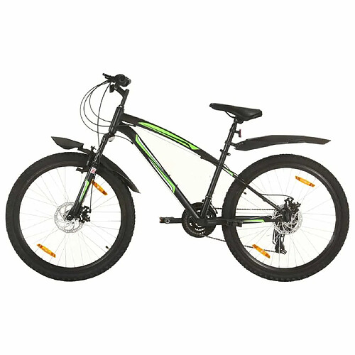 vidaXL Vélo de montagne 21 vitesses Roues de 26 pouces 36 cm Noir