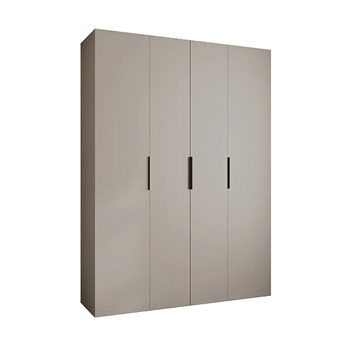 Abiks Meble Armoire à portes battantes Como 4 245,5/180/40 4 portes (cachemire/noir)