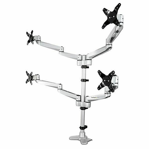 STARTECH - QUAD MONITOR MOUNT - FOR UP TO 27IN VESA MONITORS - DESK MOUNT - Couleur:Noir