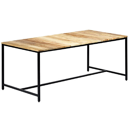 vidaXL Table à manger 180x90x75 cm Bois de manguier massif brut