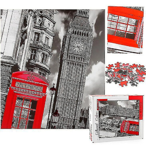 Universal Puzzle de la tour de l'horloge de Londres, puzzle de décompression pédagogique, décoration murale 1000 pièces