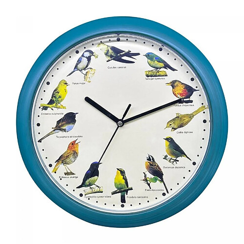 Horloge chant d'oiseau Bleu Herzberg HG03718