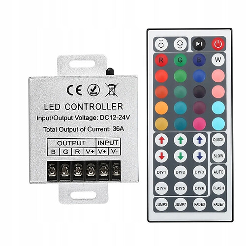 GUPBOO Télécommande Universelle de Rechange un 36A 12V 24V 864W 28/44 touches pour ruban rgb 35m