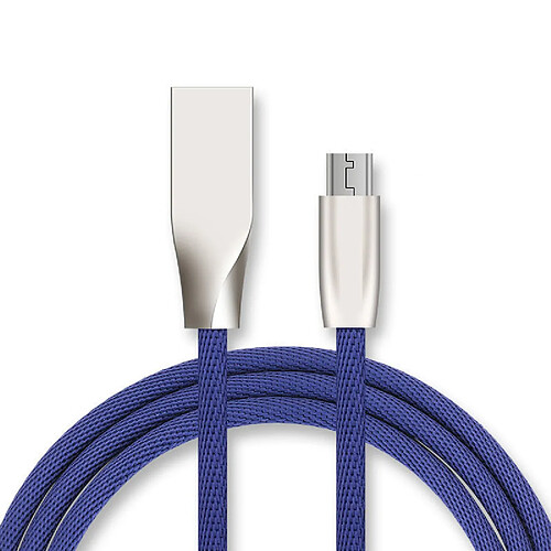 Cable Fast Charge Micro USB pour HUAWEI MediaPad M3 Smartphone Android Chargeur 1m Connecteur Recharge Rapide (BLEU)