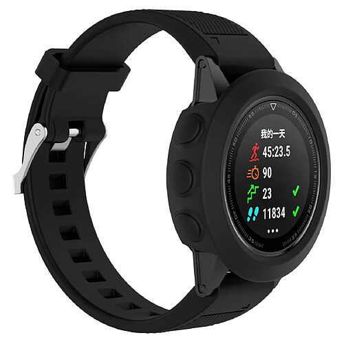 Wewoo Boîtier de montre Étui de protection en silicone Smart Watchhôte non inclus pour Garmin Fenix 5 noir