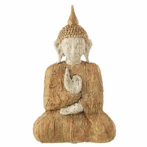 Paris Prix Statuette Déco Bouddha Assis 26cm Beige