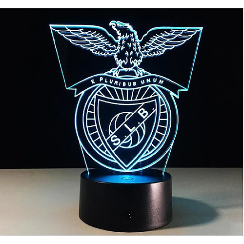 Universal Benfica usb 3d anime ambiance lumineuse lampe de table led