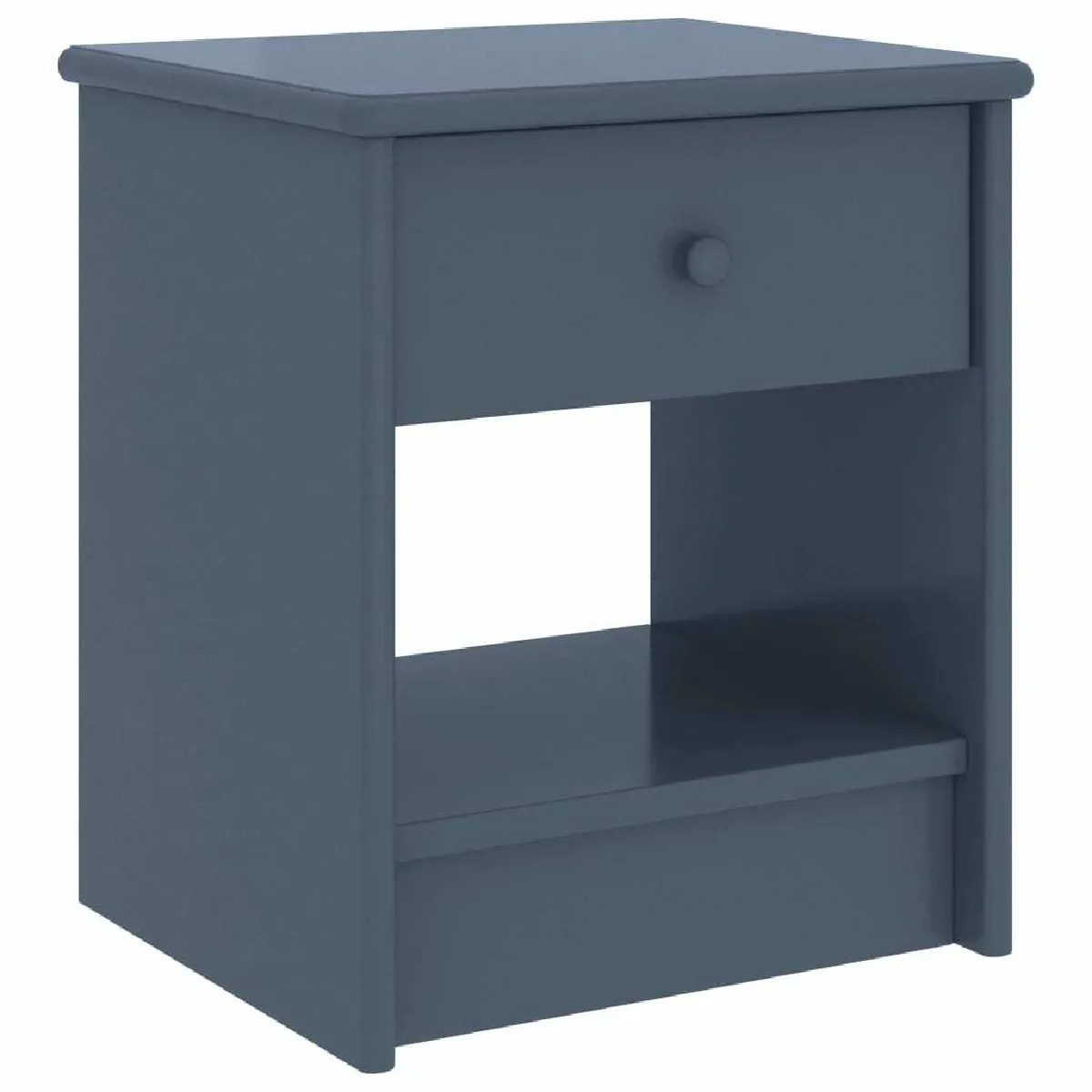 Maison Chic Table de chevet,Table de Nuit,Meuble de Rangement Gris clair 35x30x40 cm Bois de pin massif