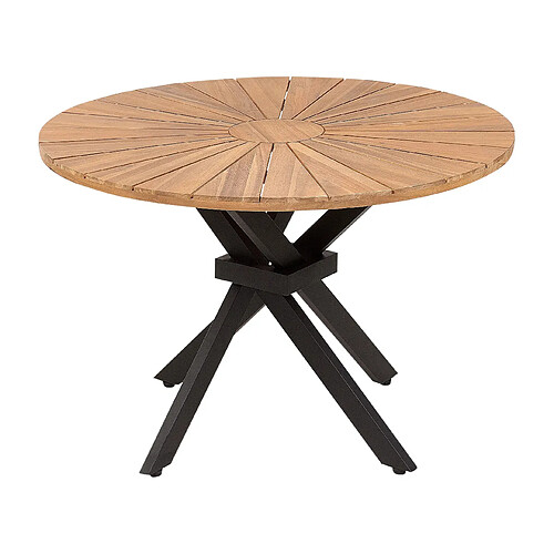 Beliani Table de jardin Bois Bois clair CISSONE