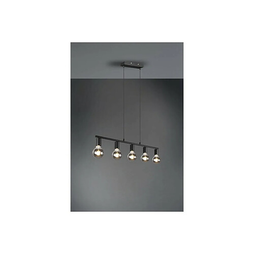 TRIO LIGHTING Suspensions Vannes Noir mat 5x40W E27