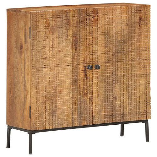 vidaXL Buffet 75 x 30 x 75 cm Bois de manguier massif