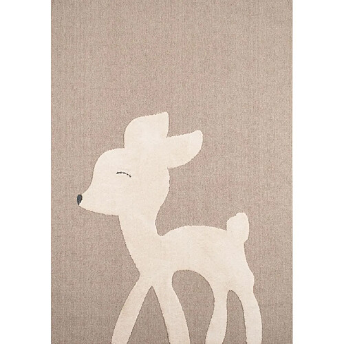 NAZAR Tapis intérieur en polyester Bambi biche 150 x 80 cm.