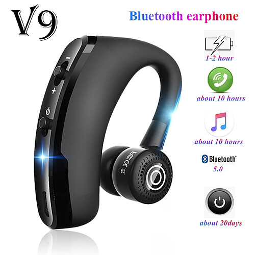 GUPBOO Casque Bluetooth v8 V9 Prise en charge du casque sans fil