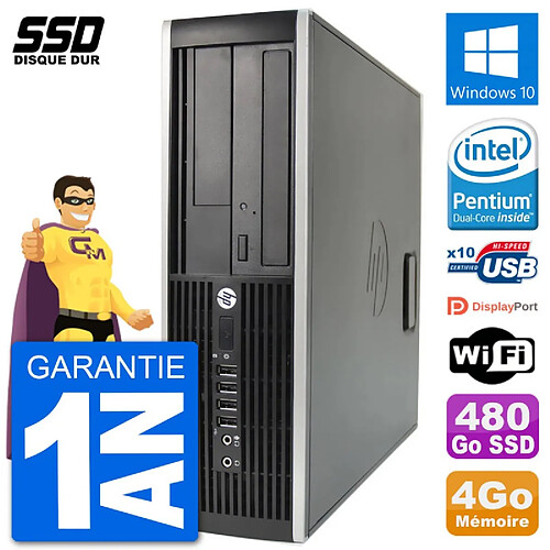 PC HP Compaq 6200 Pro SFF Intel G630 RAM 4Go SSD 480Go Windows 10 Wifi · Occasion