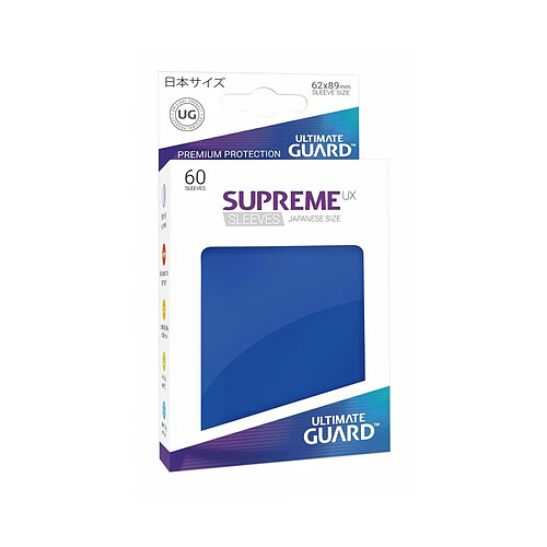 Ultimate Guard - 60 pochettes Supreme UX Sleeves format japonais Bleu