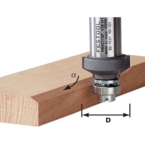 Fraise à affleurer spéciale OFK 500 HW D27/30° FESTOOL 490091