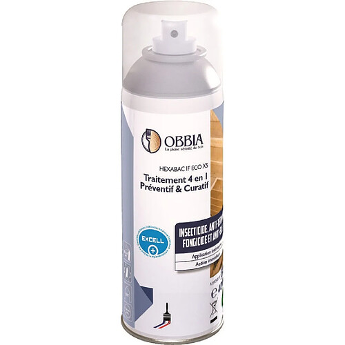 Spray traitement bois 4 en 1 OBBIA 400ml - SPTEX4/1