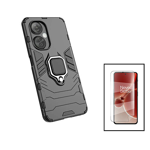 PHONECARE Kit Film Hydrogel Full Cover Avant + Coque 3X1 Military Defender pour Oppo K11X - Noir