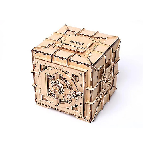 Universal Puzzle Boîte au trésor de code en bois Puzzle de transmission mécanique