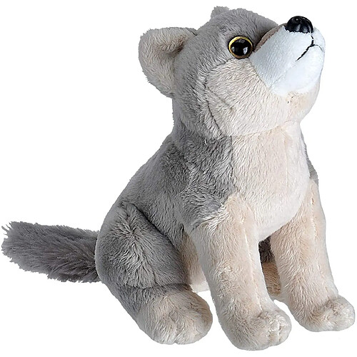 Wild Republic peluche loup de 20 cm gris blanc