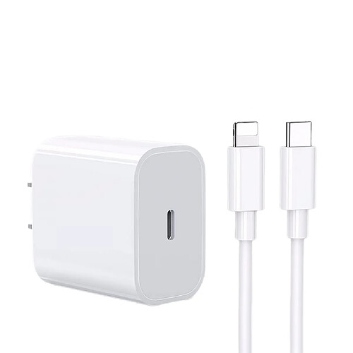 General Chargeur Apple 11 12 13 14 Fast Lightning Cable 20W PD USB C Wall Charger 1-Pack 3FT Fasting Charging Compatible avec iPhone14/14 Pro Max/13/13Pro/12/12 Pro/11/11Pro/XS, iPad(3 pieds)