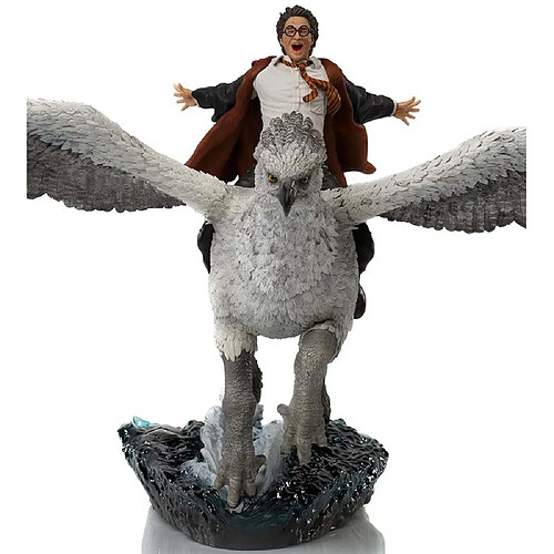 Iron Studios Harry Potter - Statue de luxe Harry et Buckbeak 1/10