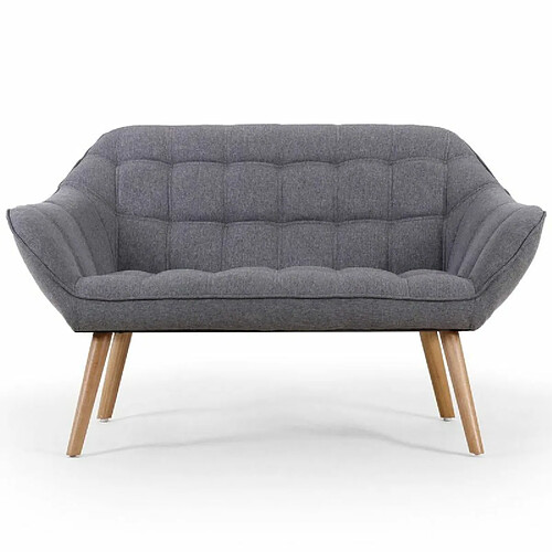 Paris Prix Canapé 2 Places Scandinave Taone 128cm Gris