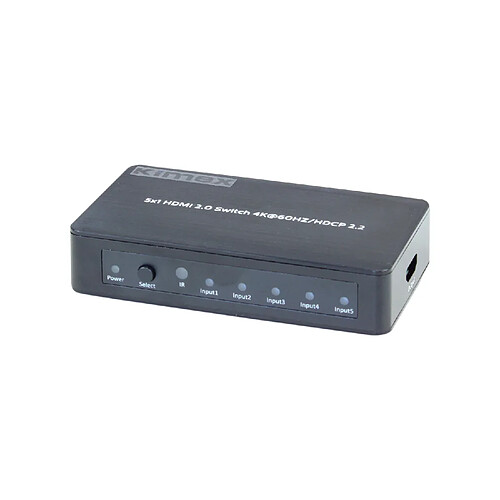 Kimex Switcher 5 entrées- 1 sortie, HDMI2.0 HDCP2.2, 4K60HZ