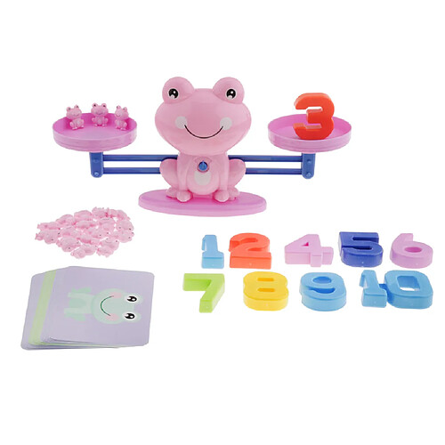 Math Game Toys - Frog Numbers Balance Game Jouet Éducatif Apprentissage Violet