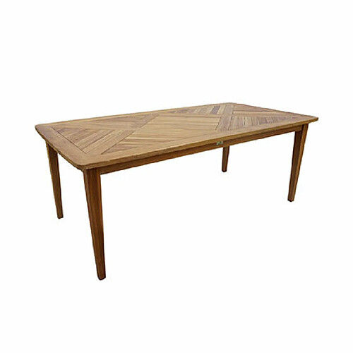 Mes Table de jardin 200x100x75 cm en teck naturel