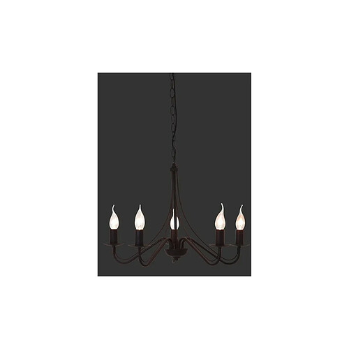 REALITY Chandelier Country Rouille 5x40W E14