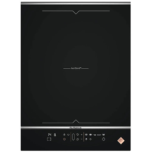 Table domino induction 38cm 2 feux 4600w noir - dpi7469xs - DE DIETRICH