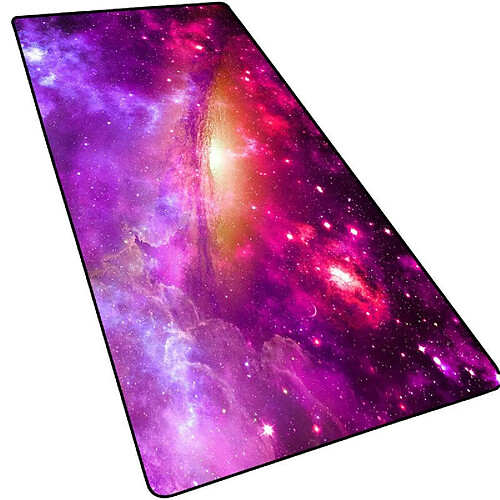 Universal 300 * 800 Mouse Mat XL Galaxy Star Imprimé Tapis de table avec caoutchouc naturel Couture de précision Accessoires de jeu Tapis de jeu Souris |(Coloré)