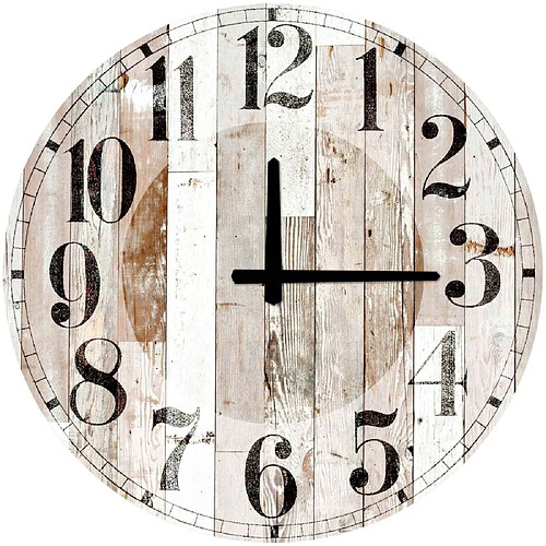 Hanah Home Horloge en MDF Wood 52 cm.