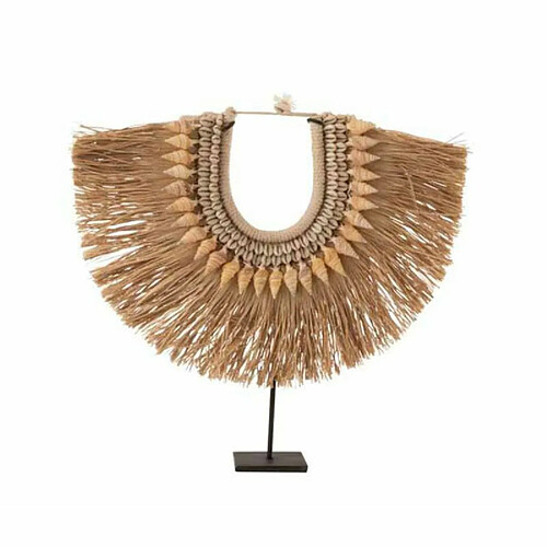 Paris Prix Statue Déco en Bois Collier Dora 35cm Naturel