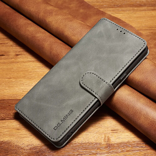 Etui en PU style rétro gris pour votre Samsung Galaxy Note9