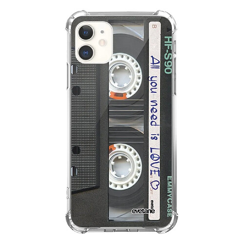 Coque iPhone 11 anti-choc souple avec angles renforcés transparente Cassette Evetane