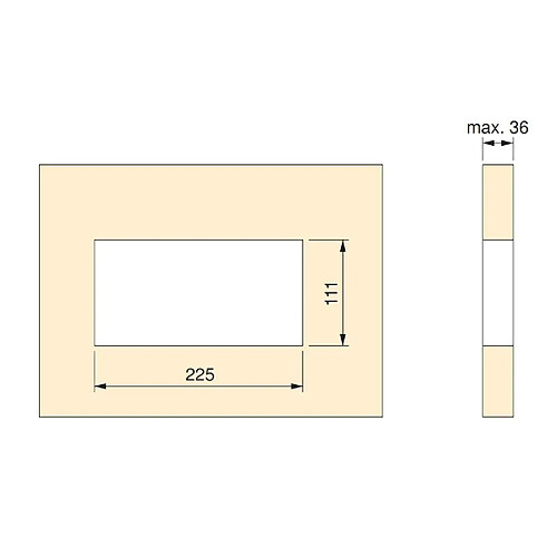 (1 Unite) Multi-connecteur de table, 2 USB + 1 HDMI + 2 prises EU, 265x120mm, Acier et aluminium, Blanc.