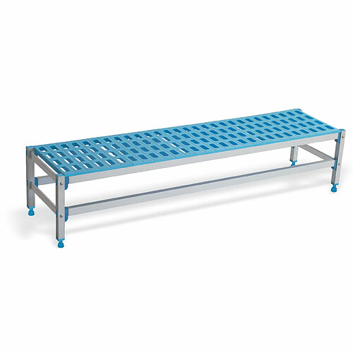 Banc en Aluminium et Polypropylène Profondeur 555 mm - L 715 à 1480 mm - Pujadas