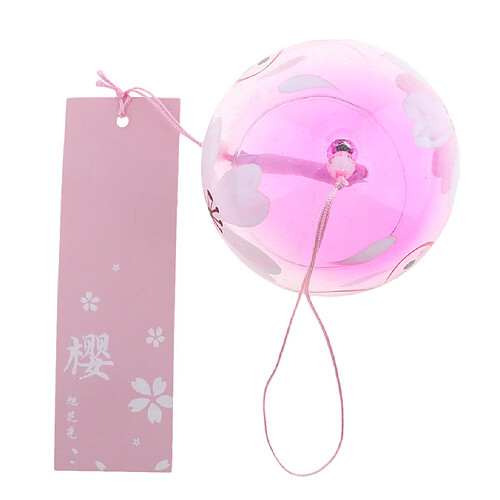 windchime en verre de style japonais suspendus bénédiction cloches carillons éoliens maison 14