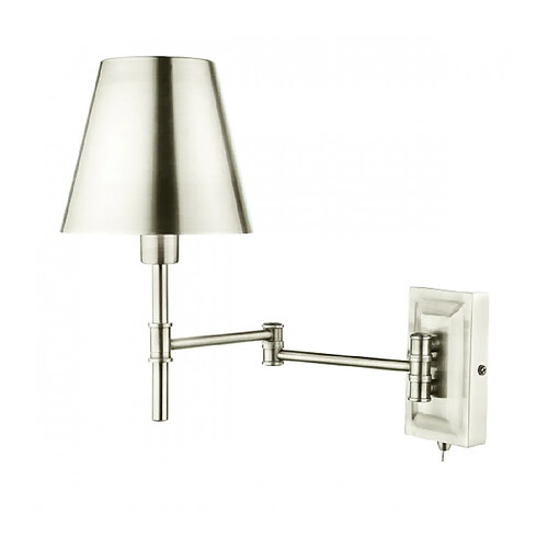 Luminaire Center Applique murale Kensington Nickel poli 1 ampoule 31cm