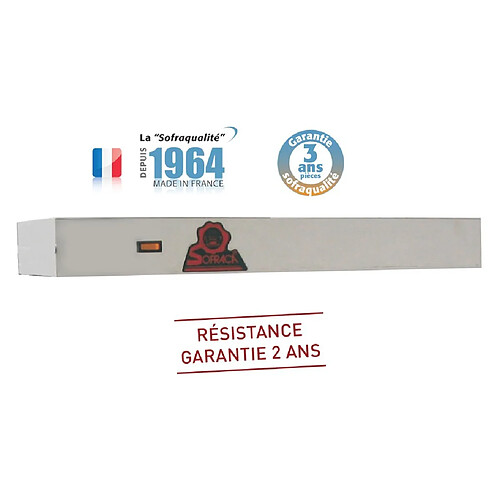 Rampe chauffante infrarouge avec régulateur - L 920 mm - Sofraca