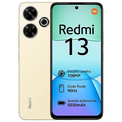 Xiaomi Redmi 13 - 4G - 8/256 Go - Doré