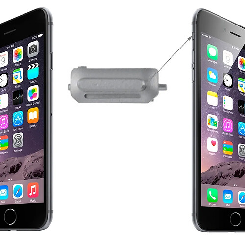 Wewoo Pour iPhone 6 et 6 gris Plus pièce détachée Clé Vibrator Switch Mute