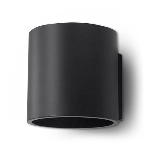 Luminaire Center Applique murale ORBIS aluminium noir 1 ampoule