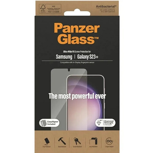 PanzerGlass Panzer Glass Protection Écran Ultra-Wide pour Samsung Galaxy S23 Plus Transparent