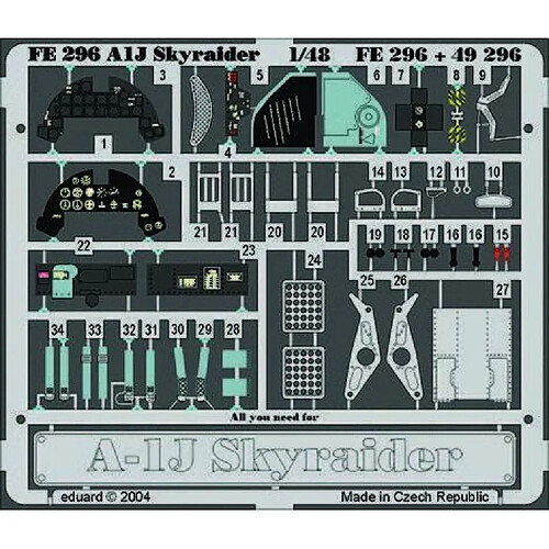 A-1J Skyraider für Tamiya Bausatz- 1:48e - Eduard Accessories