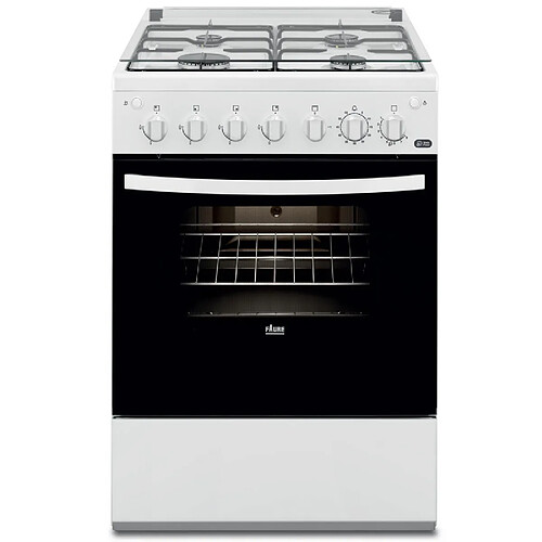 Cuisinière gaz 55l 4 feux blanc - fcg612h1wa - FAURE