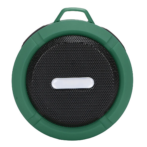 ComfortXL Enceinte bluetooth c6 avec ventouse, mousqueton et mini subwoofer étanche pour sports en plein air - vert