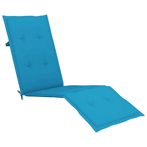 Maison Chic Coussin Confort | pouf | Coussin de chaise de terrasse bleu (75+105)x50x3 cm -GKD39016